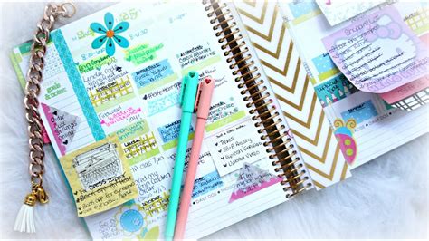 It's morning time, and you're swinging your legs over the side of the bed stretching and yawning, and getting ready to go grab your first cup of coffee. How To Organize and Decorate Your Planner - YouTube