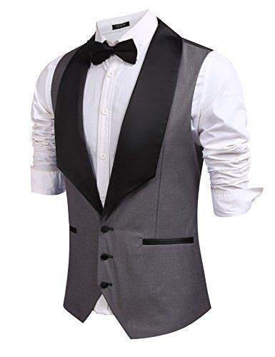 COOFANDY Men S V Neck Sleeveless Slim Fit Business Wedding Vests Casual