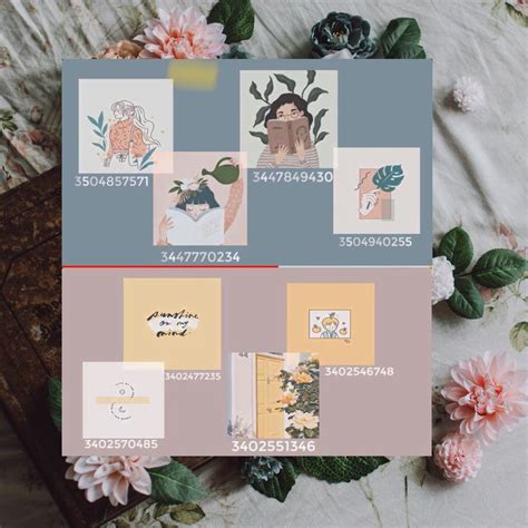 Bloxburg id codes for family pictures. Bloxburg Decals🌻🧡🌷 | Decor, Frame, Home decor