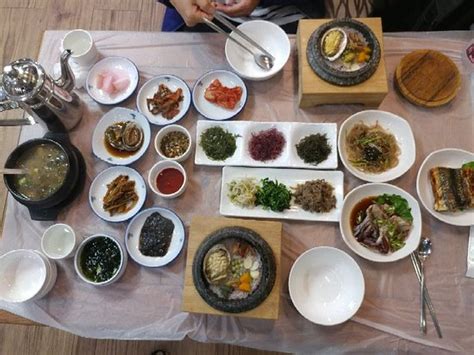 Pancake Rado Korean Table Dhote Haenam Gun Restaurant Avis And Photos