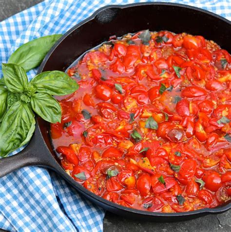 speedy cherry tomato sauce  fountain avenue kitchen
