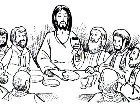 Coloring Pages Of Jesus At The Last Supper Tripafethna