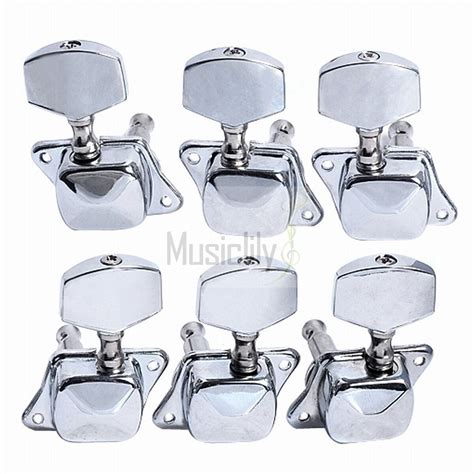 Musiclily 3l3r Chrome Guitar Semi Sealed String Tuning Pegs Machine Heads Tuners 700115951623 Ebay
