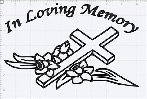 In Loving Memory Svg Eps Dxf Studio 3 Cut Files Etsy