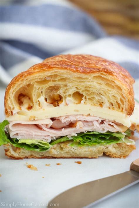 Turkey Croissant Sandwich Simply Home Cooked