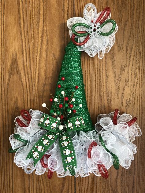 Wearing her favorite broach and matching hat this stylish character is waiting with open arms, to read the night before christmas in front of the fireplace. 20 x 16 Christmas Deco Mesh Santa Hat Door | Etsy in 2020 | Deco mesh christmas wreaths, Dollar ...