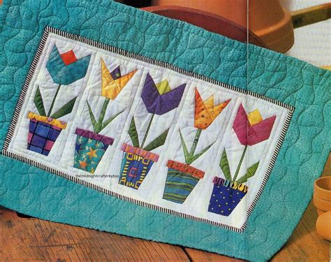 Tulip Mini Quilt Pattern Piecedpaper Pieced Lb Mini Quilt Patterns