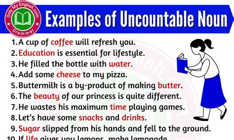 Examples Of Uncountable Noun Are In Sentences Onlymyenglish Com