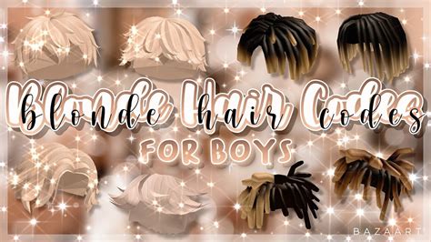 Blonde Hair Codes For Boys Short Hair Roblox Bloxburg Youtube