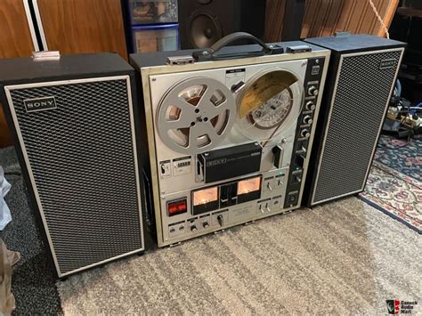 Sony 3 Heads Reel To Reel Stereo Tape Recorder Tc 630 1968 72 With Detachable Speakers For