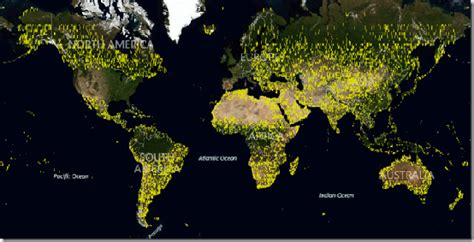 Bing Maps World Map