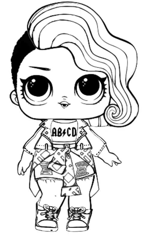 Abcd Lol Doll Coloring Pages - TSgos.com