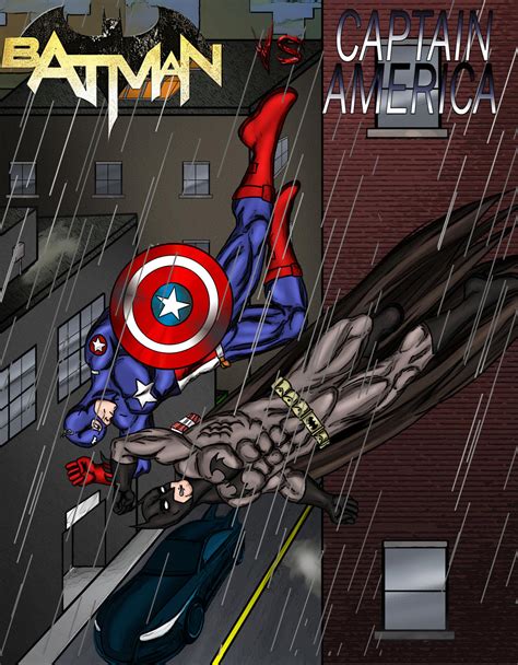 Batman Vs Captain America2 By Artbymiel On Deviantart