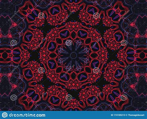 Abstract Mandala Seamless Texture For Design And Background Stock
