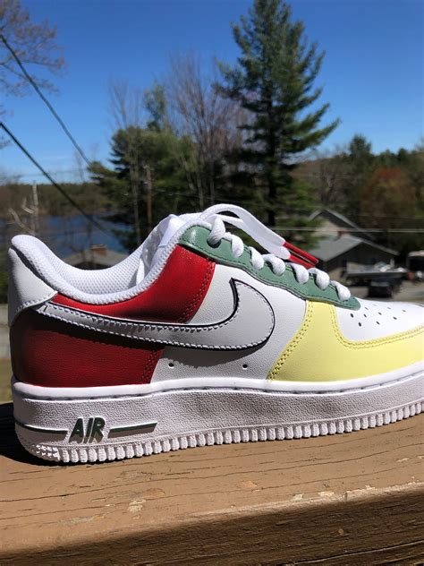 Custom Nike Air Force 1 Multicolor Etsy