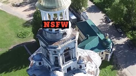 Drone Captures Couple Trying To Have Sex In Church Steeple