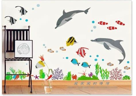 Under The Sea Cute Cartoon Fish Home Decoration Stickers