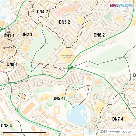 Doncaster Vector Street Map