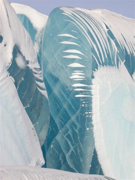 Rolling Blue Waves Hit The Antarctic Coastline