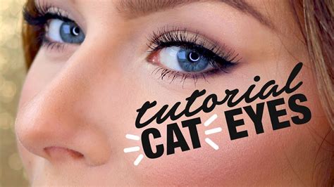 Cat Eye Makeup Tutorial Using Liquid Eyeliner Youtube