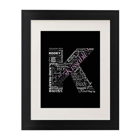 A free printable phonics sound poster which focuses on auditory discrimination for the beginning sound k. Positive words start with Letter K Alphabet K monogram | Etsy