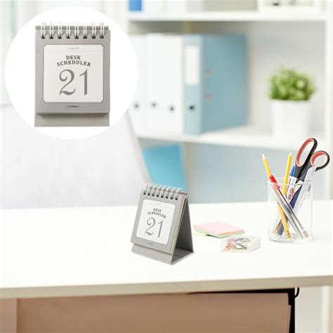 2 Pcs Home Office Desktop Calendar Paper 2021 Standing Calendar