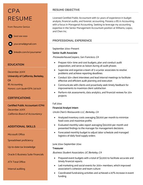 10 Accounting Resume Examples And Writing Tips