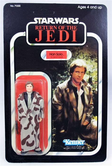 Star Wars Rotj 1983 Kenner 77back A Han Solo In Trench Coat