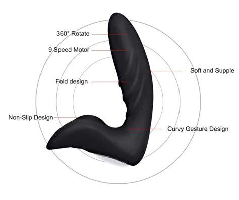 male prostate massager 360 rotating vibration with remote etsy