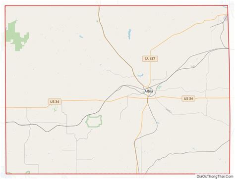 Map Of Monroe County Iowa