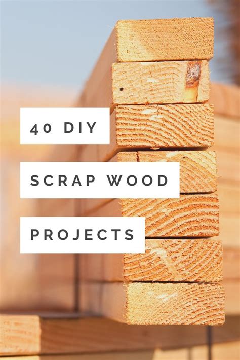 40 Diy Scrap Wood Projects You Can Make Small Wood Projects Scrap Wood Crafts Wood Shop Projects