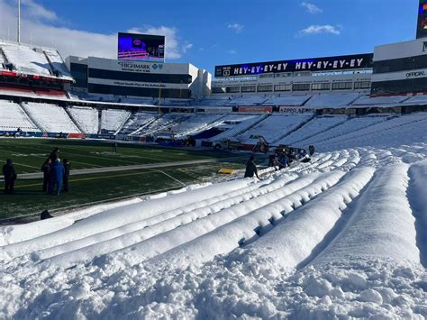 Bills Still Dealing With Waist High Snow In Stands Hours Before Kickoff