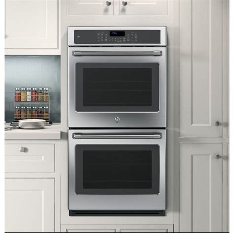 Ge Cafe Series Ck7500shss 27 Inch Double Electric Wall Oven 18162704