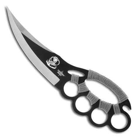 Dark Assassin Knuckle Knife Thin Combat Chakra Blades Ninja Knuckle