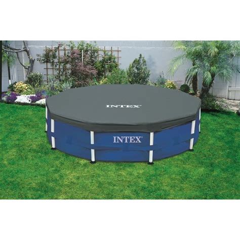 La couverture bâche piscine en tissu intex 28037 universel pour les bassins rectangulaires avec une taille de 400 x 200 cm. bache piscine tubulaire intex