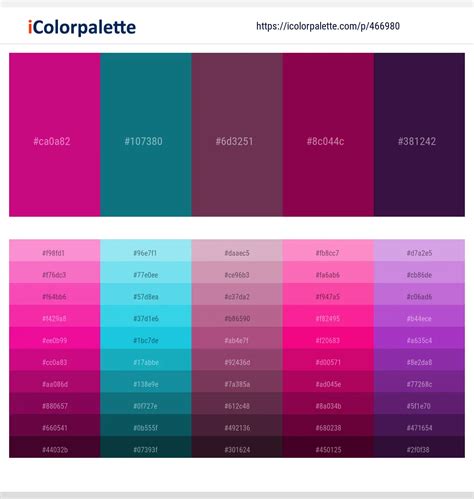25 Latest Color Schemes With Teal And Purple Color Tone Combinations