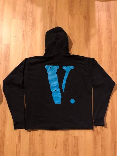 Vlone Vlone Staple Hoodie Blue Black Japan Pop Up Exclusive Size Xl