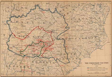 Map The Cherokee Country