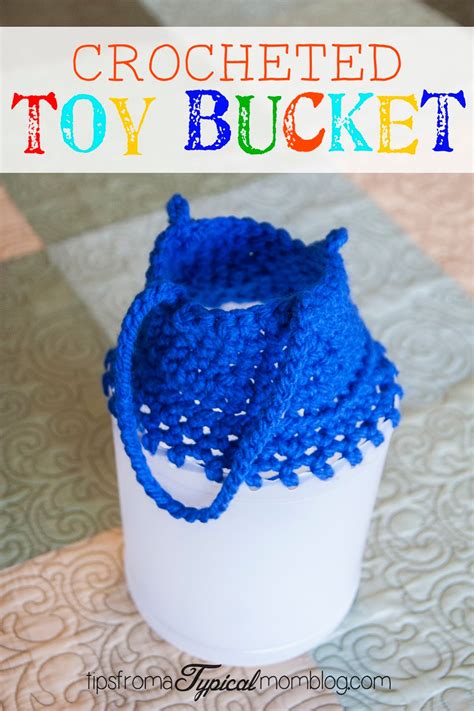 Crocheted Toy Bucket Tutorial