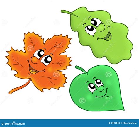 Cute Autumn Leaves Stock Image Image 6093501