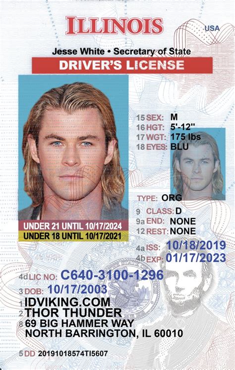 (i don't have a driver's license because i don't need one right now) will who ever checks id's check my birthday or just look at the under 21 in green and send me away. Illinois NEW (IL) under 21 Drivers License - Scannable ...