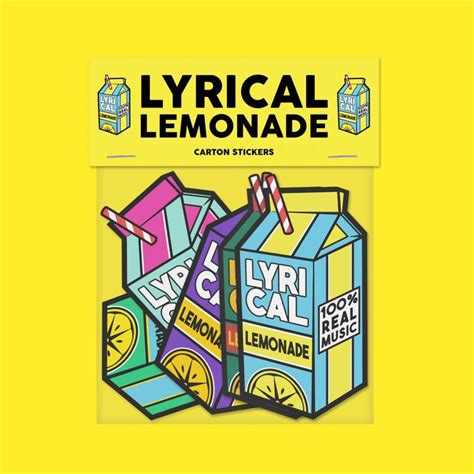 lyrical lemonade lyrical lemonade og carton sticker pack grailed