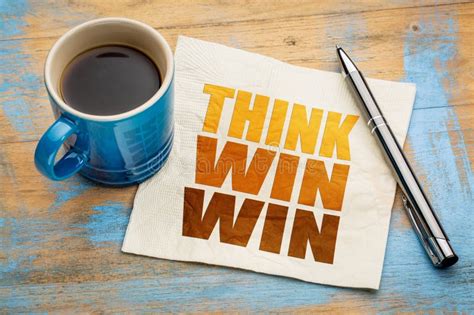 Think Win Win Strategy Stock Image Image Of Think Typography 15326125