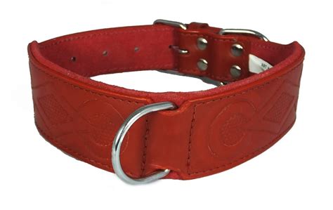 Wholesale Red Retro Design Leather Staffy Staffordshire Bull Terrier