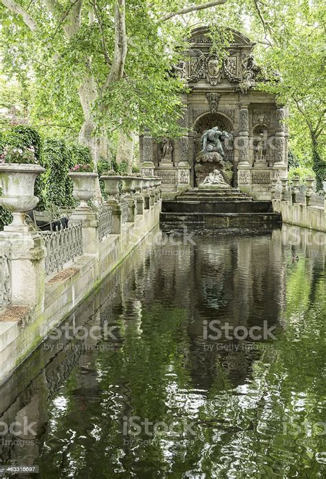 Medici Fountain In Luxembourg Gardens Paris Stock Photo Download