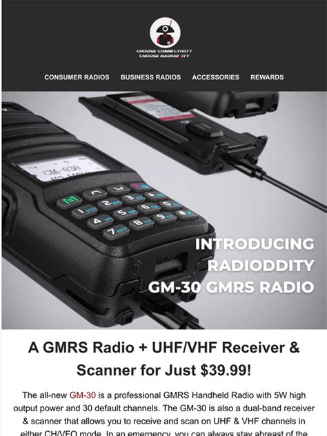 Radioddity Introducing The All New Radioddity Gm 30 Gmrs Radio Milled