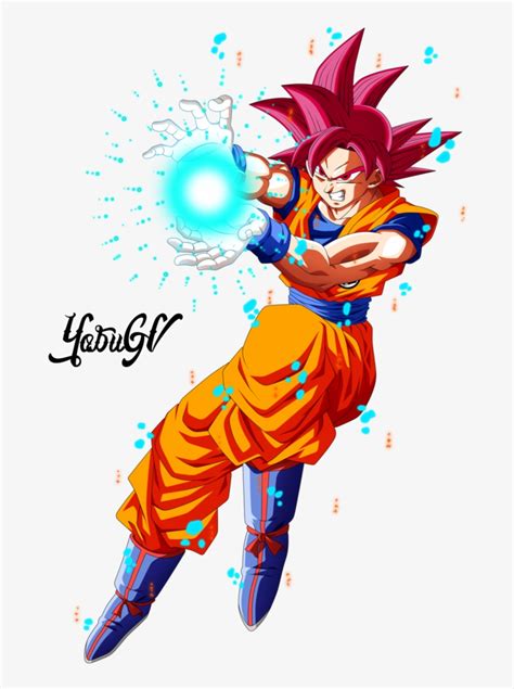 Super Saiyan God Goku Jr Dragonball Ssj God Goku Jr Transparent Png