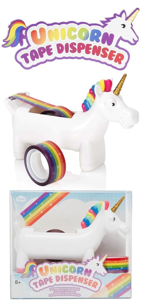Npw Unicorn Rainbow Tape Dispenser Delivered Amazon Seller Glint Tape Dispenser