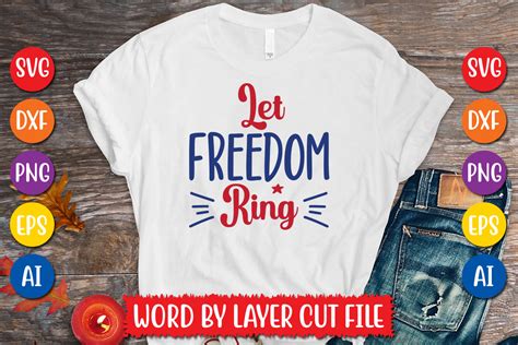 Let Freedom Ring Svg Design Graphic By MegaSVGArt Creative Fabrica