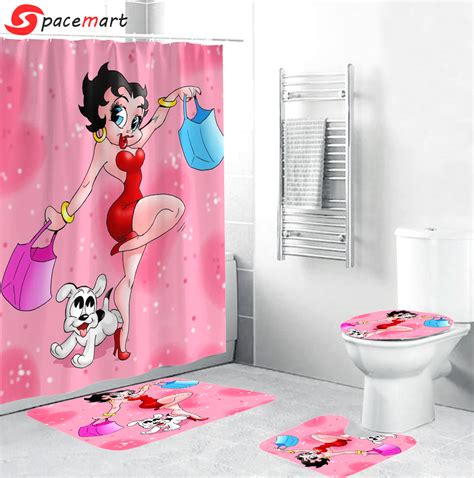 Funny Betty Boop Bathroom Sets Shower Curtain Sets